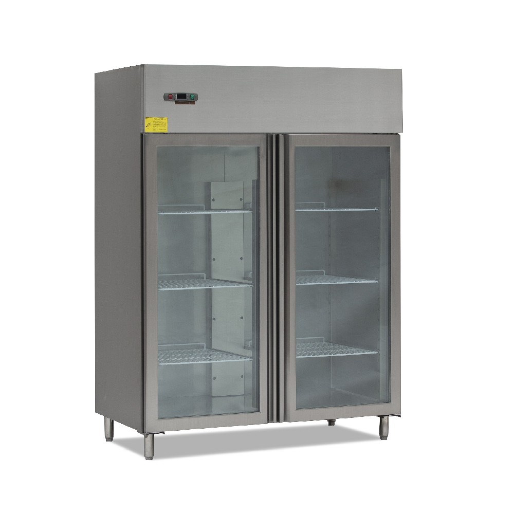 2-Full Glass Door Upright Chiller & Freezer