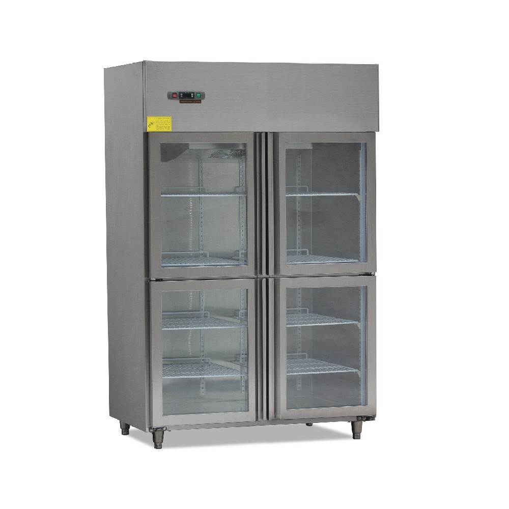 4-Half Glass Door Upright Chiller & Freezer